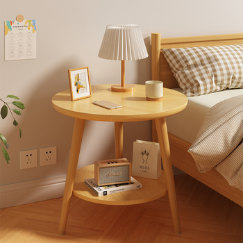 杰妃床头柜卧室家用简约现代2021新款小型简易床边桌迷你床头桌款双层