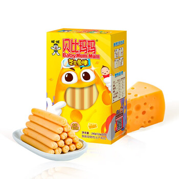 【贝比玛玛贝比玛玛芝士鱼棒 240g】贝比玛玛 旺旺旗下 芝士鱼棒 宝宝