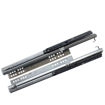 海蒂诗v6全拉反弹托底轨道承重滑轨橱柜抽屉阻尼抽轨quadro半拉v6全拉