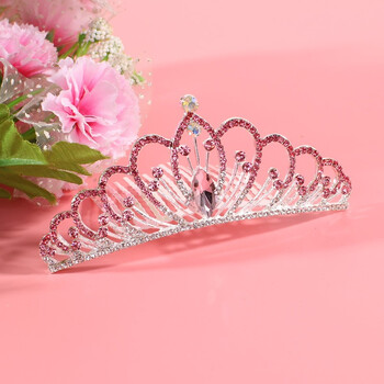 水晶花童小女童儿童彩钻发箍发卡水钻皇冠公主发梳头饰小女孩发饰定制