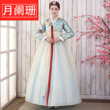 景秀姜山 传统韩服古装女装朝鲜族民族服饰韩国婚礼写真大长今演出服