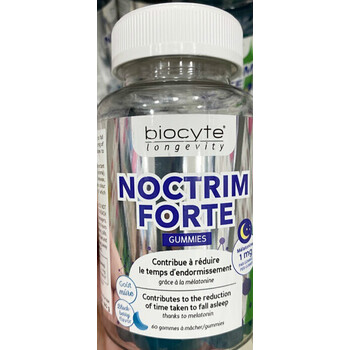 法国biocyte碧维斯褪黑素软糖安瓶60粒退黑晚安糖