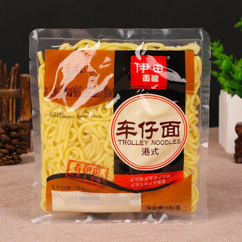 伊田面馆伊田港式车仔面180g10袋装方便速食不带酱料包面条日式火锅面