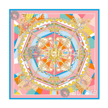 aurora奥罗拉(aurora)丝巾 大师台版印大方巾真丝大方巾  90*90cm