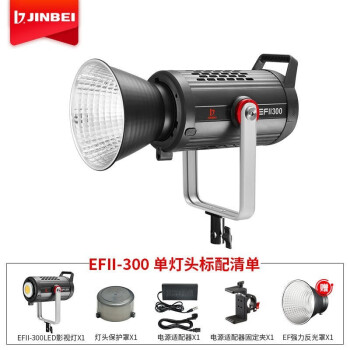 金贝（JINBEI） EFII-300W(LED)摄影灯柔光灯摄影棚拍照灯视频摄像补光灯演播直播灯 EFII-300（LED)影视灯