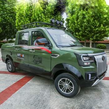 runtema新款全燃油四轮摩托车双排皮卡车载客载货越野助力汽油四轮