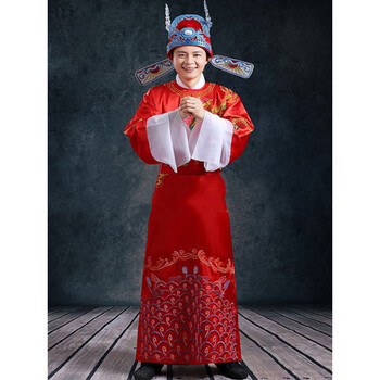 帽官帽乌纱帽中式婚礼影楼新郎帽古装秀才驸马帽 服装一套(不含帽子)