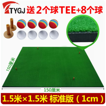 TTYGJ 高尔夫球打击垫 高尔夫练习垫\/球垫 个人golf 挥杆练习器击球垫 1.5*1.5标准版