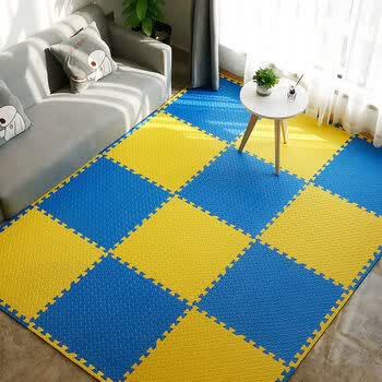 加厚泡沫地垫拼接拼图地板宝宝爬行垫30儿童大号榻榻米60海绵地垫黄色