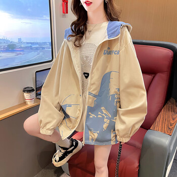 温莱蔓莎春季少女学生外套女初中生冲锋衣十八岁学生12-13大童休闲