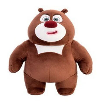 纪蔻熊出没公仔熊二毛绒玩具儿童玩偶抱枕男女孩可爱娃娃生日礼物熊大
