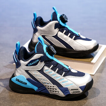 德尔惠deerway童鞋儿童运动鞋秋季2023新款男童鞋篮球鞋轻便训练中大