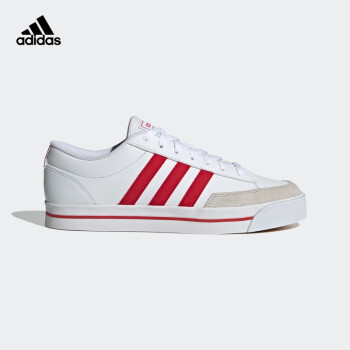 adidas阿迪达斯官网RETROVULC男子篮球运动鞋GZ8526 白/红/米灰42(260mm 