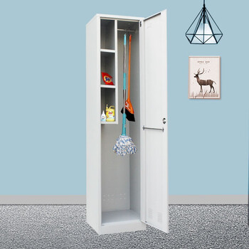 竞悦清洁柜卫生柜保洁用品工具柜拖把扫把洗手间厕所储物柜单门保洁柜