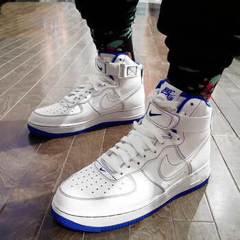 force 1空军一号高帮休闲鞋板鞋 af1运动鞋 cv1753-101 白蓝 40