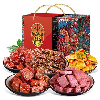 张飞浓情厚礼牛肉干礼盒806g