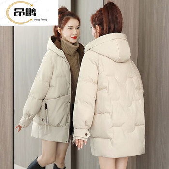 fire新款冬季高初中学生派克运动棉服少女中长款年新款小个子加厚棉袄