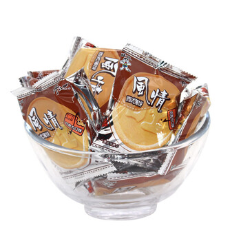 旺旺风情饼休闲牛奶味巧克力夹心饼干500g散装单独包装办公室零食