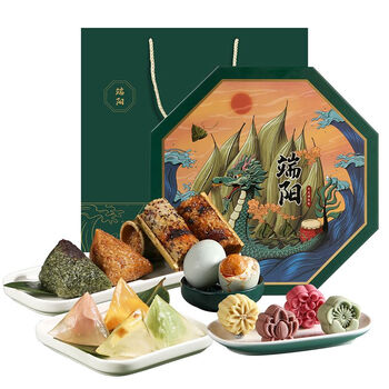 悠享时礼盒装糕粽冰皮水晶粽子蛋黄肉粽冰粽端午节礼品团购定制端午