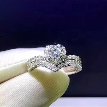 guslesasi白18k金求订结婚钻石戒指gia裸钻定制一克拉钻戒女18k金gia