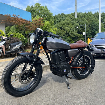 喜力hirlee复古电动摩托车跑车电动摩托车地平线s款小忍者电摩踏板