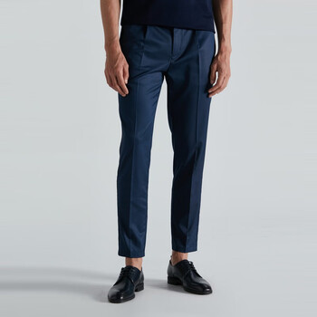 劲霸男装 k-boxing 休闲裤男春夏季男士商务休闲锥形裤bqxd2567 深紫