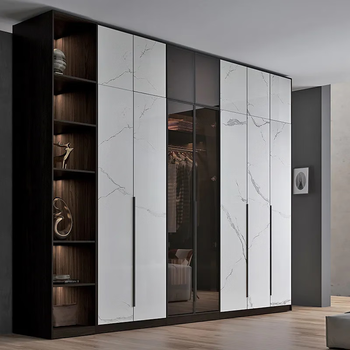 2门衣柜 岩板纹 包送装