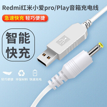 Iuwl 小米redmi小爱音箱play版usb充电器线al智能音响电源线充电宝车载usb转接线 直头白色升压线 1根 图片价格品牌报价 京东