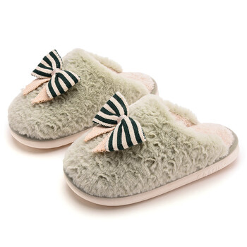 guxisen快鹿棉拖鞋女秋冬家用室内软底保暖毛毛居家情侣拖鞋男冬新款