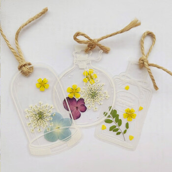 书签高级感 漂真 书签小学生自制干花植物标本书签diy材料压花感手工