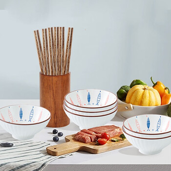 burnell巴米樂 鱼悦生活陶瓷餐具(12件套)bnl-cd314