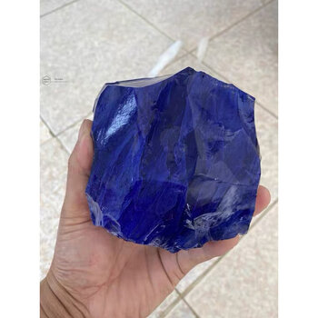 天然蓝水晶原石毛料大块蓝水晶青金石原石原矿石教学标本石矿物石摆件