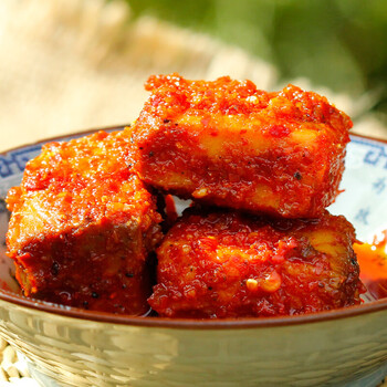 云南楚雄特产 牟定天台羊泉风味香辣油腐乳200g