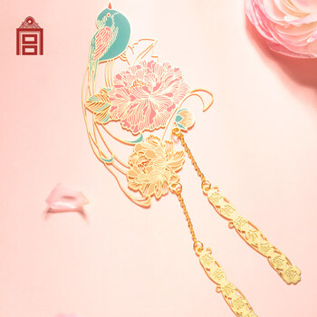故宫文创十二月花神 艺术书签金属书签中国风镂空创意学生礼品sd生日礼物故宫博物院母亲节礼物四月牡丹 图片价格品牌报价 京东