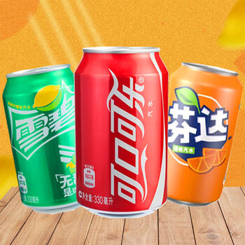 雪碧芬达碳酸饮料330ml24罐易拉罐汽水8090童年怀旧饮品醒目荔枝24罐