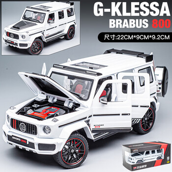 奔驰g65amg合金车模建元儿童越野玩具车声光回力开门仿真汽车模型