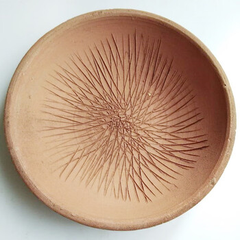 万园琦老式羚羊角研磨碗手动磨参田七水牛角中药研磨碟家用研磨药碗 