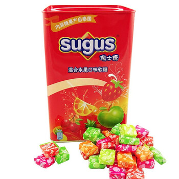sugus瑞士糖 混合水果口味软糖 新年年货 休闲零嘴零食 550g混合水果