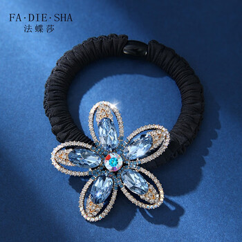 法蝶莎(fadiesha)品牌发绳女高级感水钻轻奢小雏菊头绳发圈时尚发饰