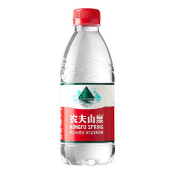 农夫山泉 饮用水 饮用天然水380ml 1*24瓶 整箱装