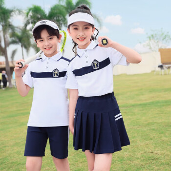 蟻派幼兒園園服套裝夏裝小學生校服運動服兒童夏季女學院風校服演出服