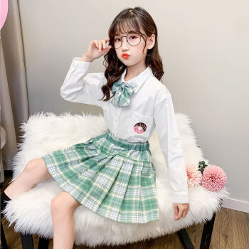 学生洋气校服女 树莓红茶(粉格裙) 140【图片 价格 品牌 报价】