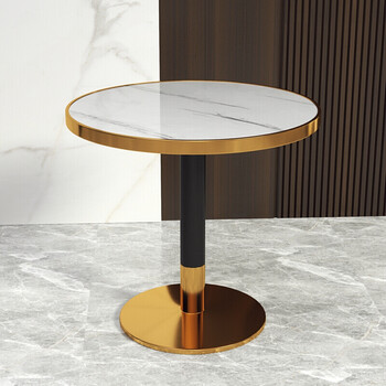 小圆桌椅子组合小圆桌子现代简约售楼处洽谈桌椅组合轻奢休闲接待餐桌