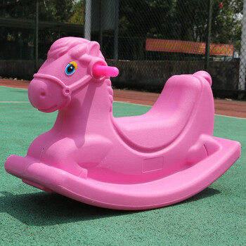 ing)幼儿园小木马儿童摇摇马防摔塑料款摇马防侧翻婴幼儿宝宝户外玩具