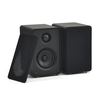 5寸迷你小音箱立体声用前置环绕高保真蓝牙 艺术2号黑色一对 网罩