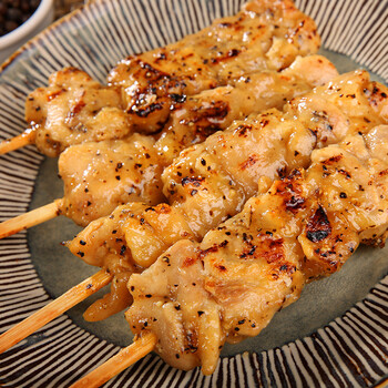 照烧鸡肉串小串冷冻熟食日式黑椒半成品鸡肉速食350g辣味唐扬鸡肉串