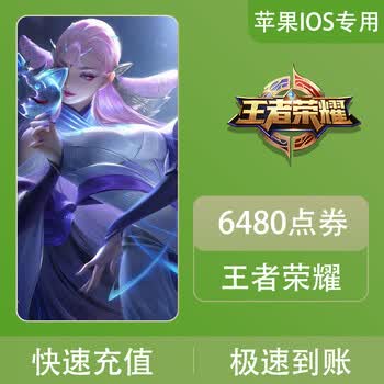 【支持白条】联系客服 王者荣耀充值 王者荣耀点券 6480点卷 苹果系统