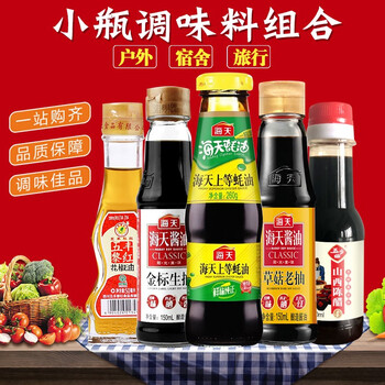 海天(haday) 海天酱油醋小瓶调味料组合宿舍户外调料全套厨房调味品
