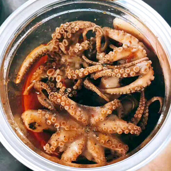 八爪鱼罐头大爆头海鲜熟食即食装大米麻辣鲜活网红整只鲜活