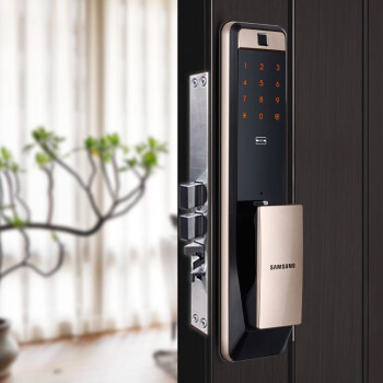 三星samsung指纹锁家用防盗门密码锁远全自动电子锁p60c级锁芯工程款